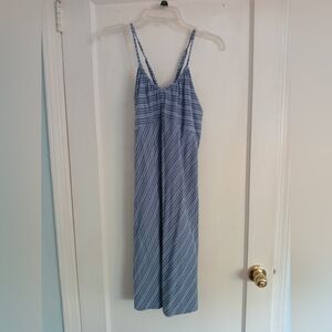 Express Blue Striped Mini Dress